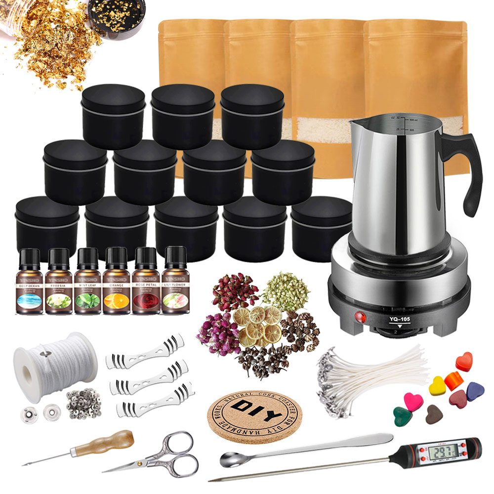 Candle Making Kit For Beginners - Candle Making Kit,Easy to Make Colored
