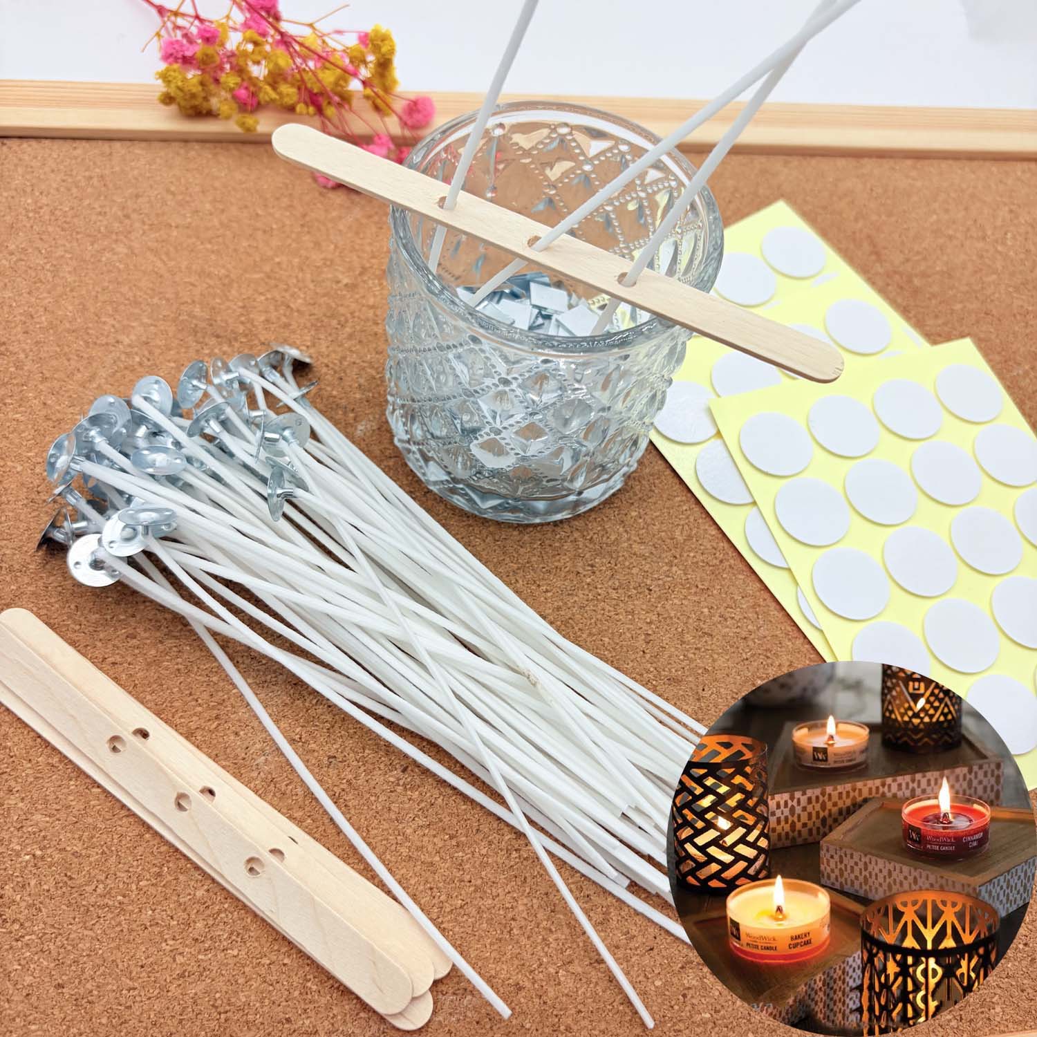 Candle Making Wicks - 1 SET Candle Making DIY Kits