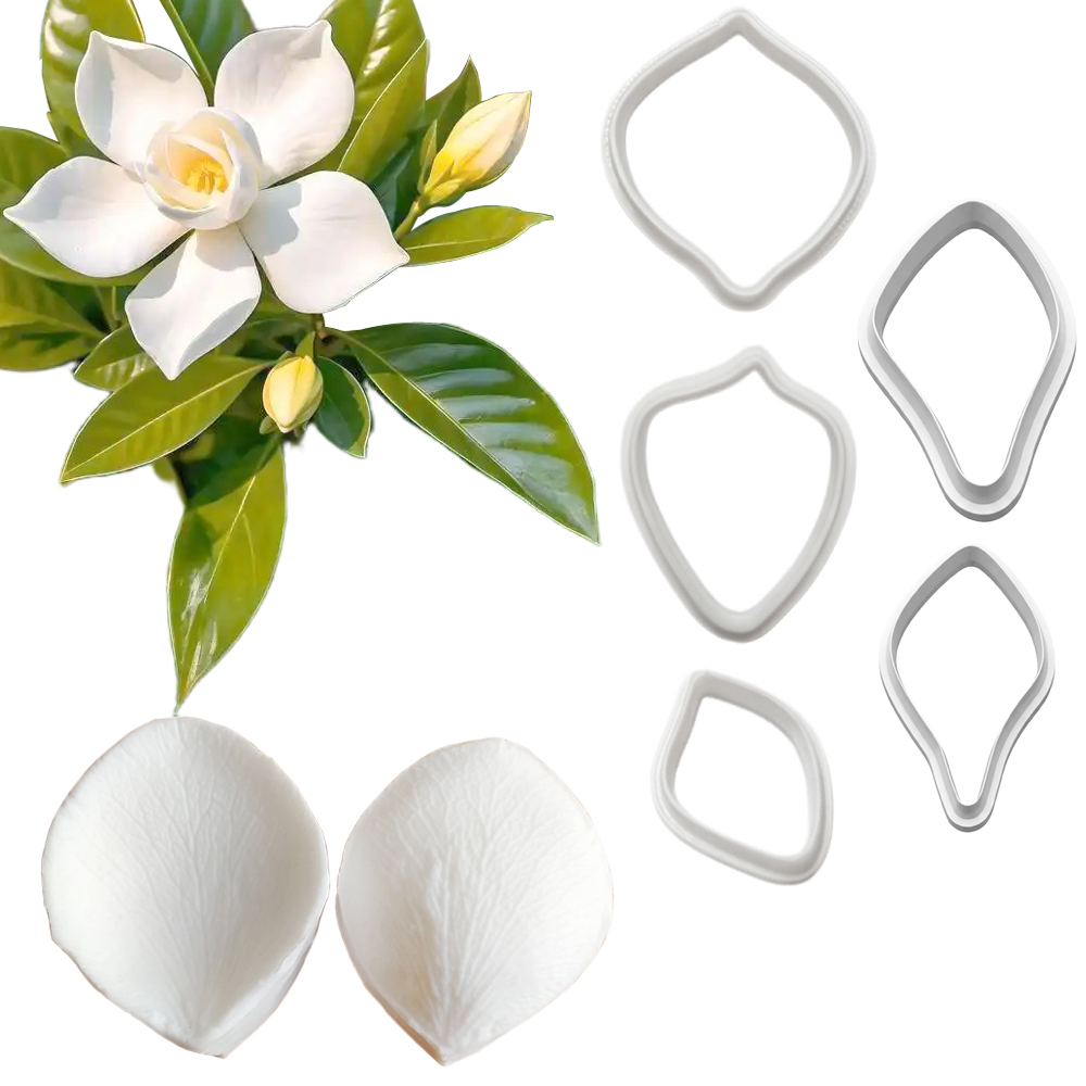 Candle Making Workshop - Gardenia Silicone Mold&Cutter Art Craft Polymer