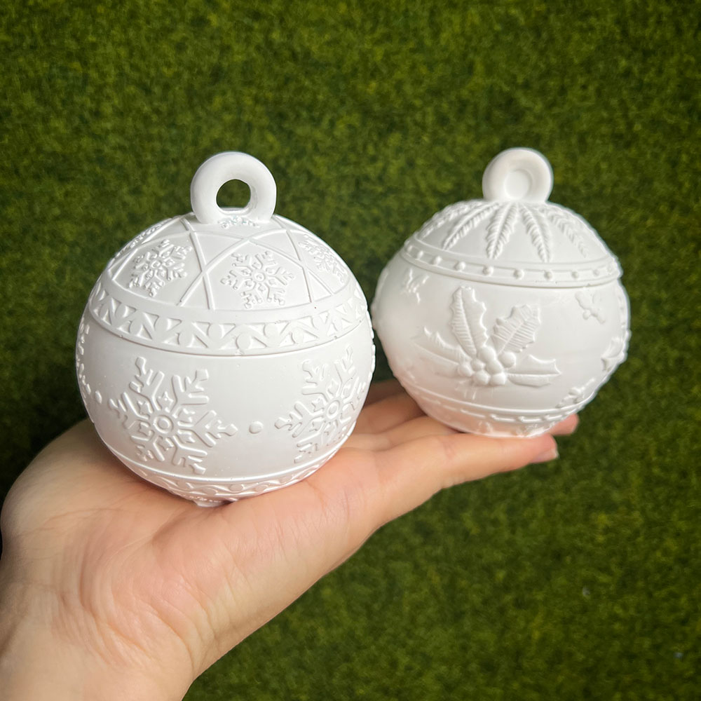 Candle Making Workshop - Christmas Round Ball Candle Jar Silicone