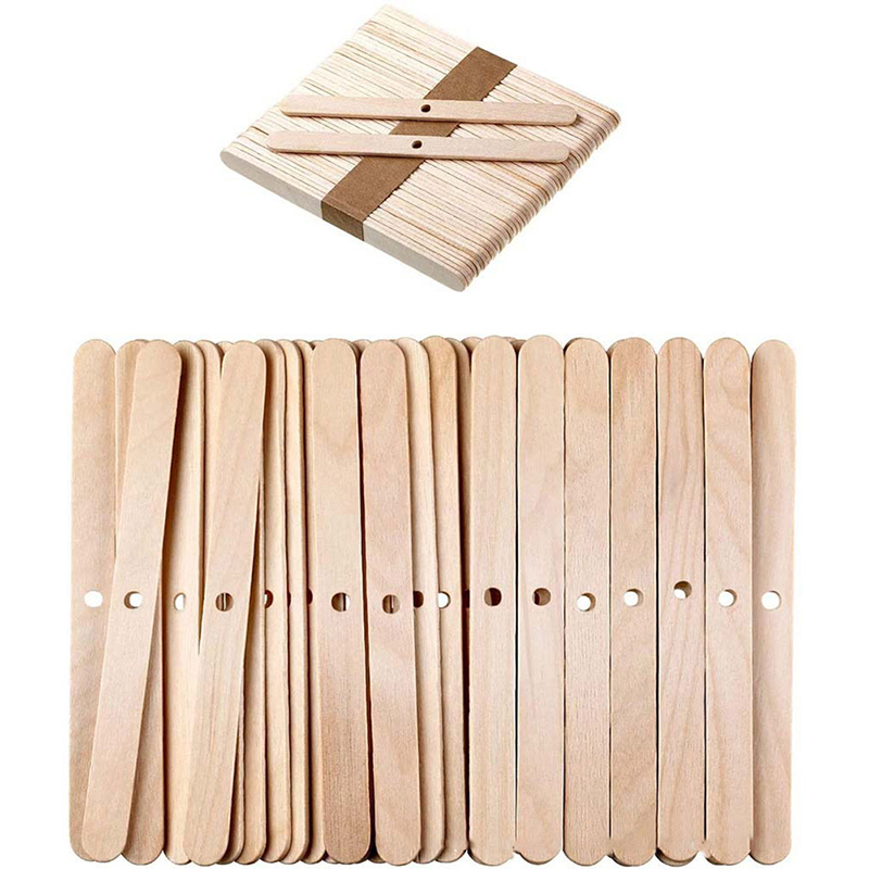 Candle Making Wicks - ●50PCS Wooden Candle Wick Holders Candles