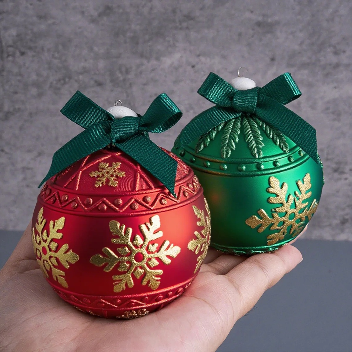 Candle Making Kit Xmas - Christmas Round Ball Candle Jar Silicone
