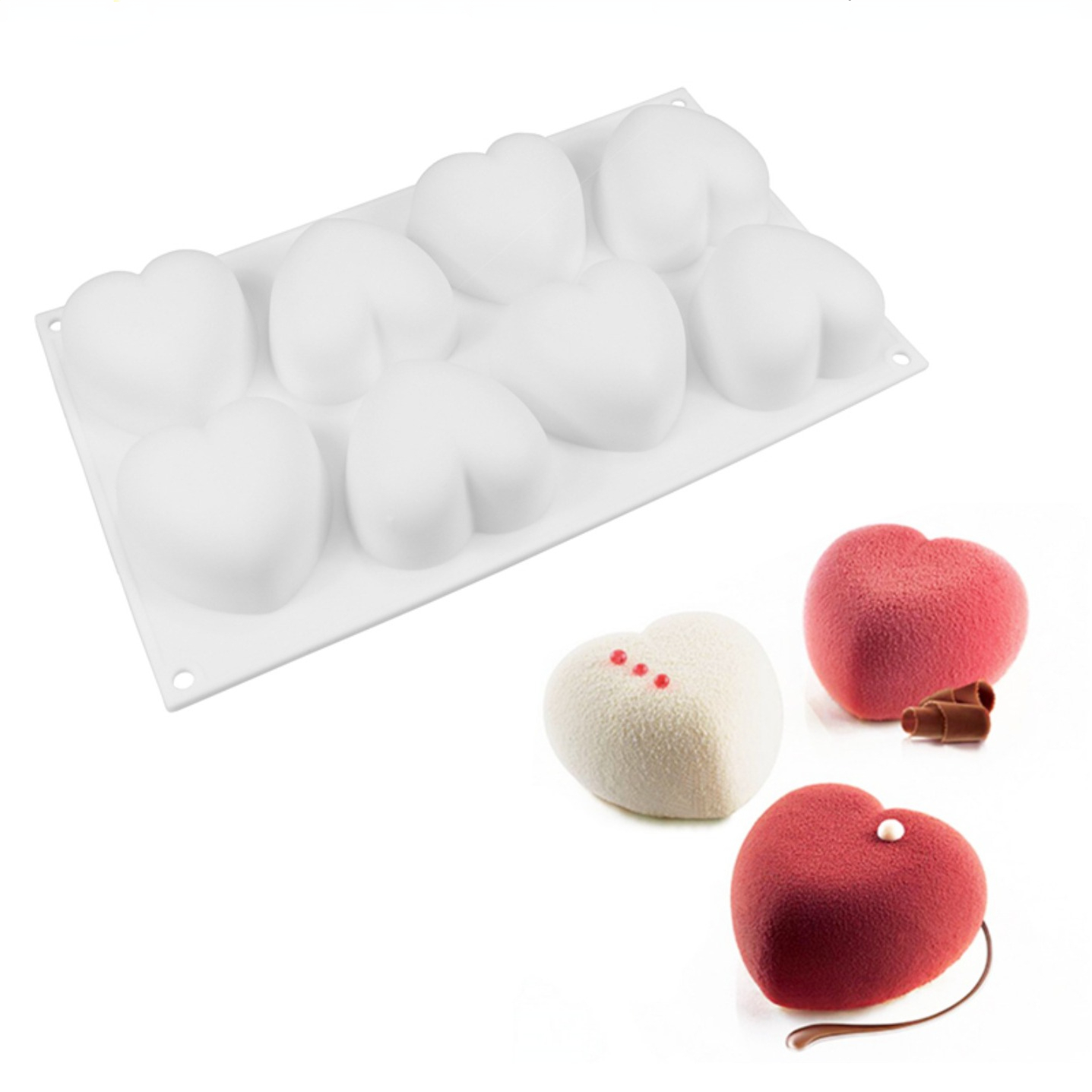 Candle Making Course - Love Heart Silicone Soap Mold Handmade