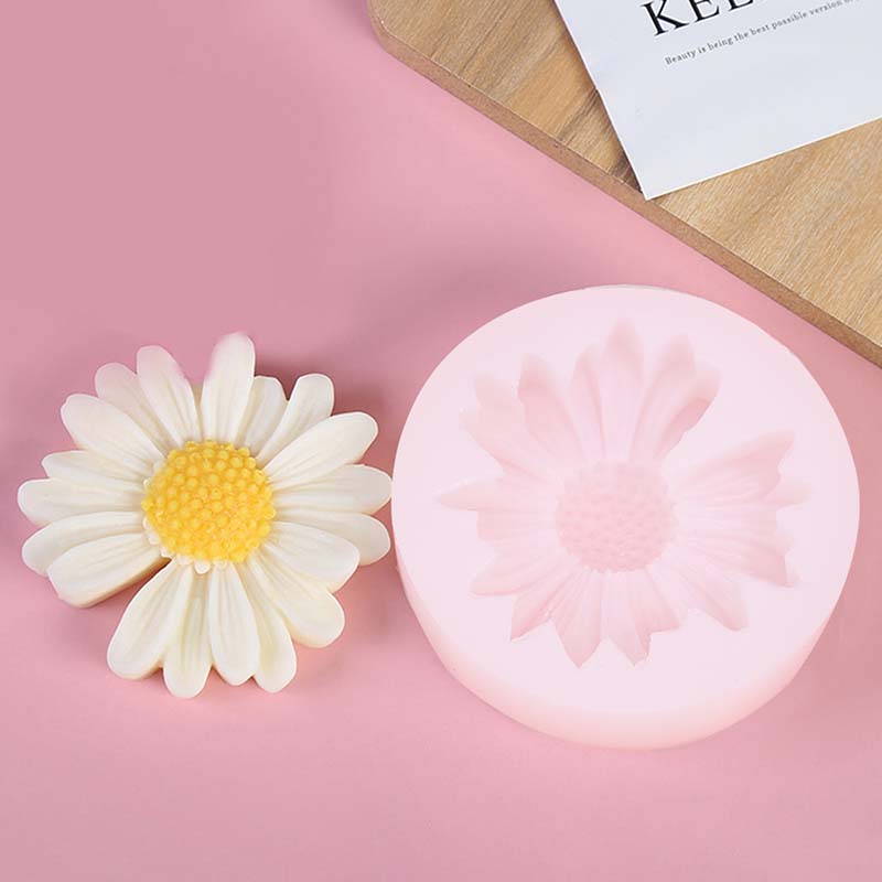 Candle Making Course - DIY Candle Silicone Mold Daisy Chamomile