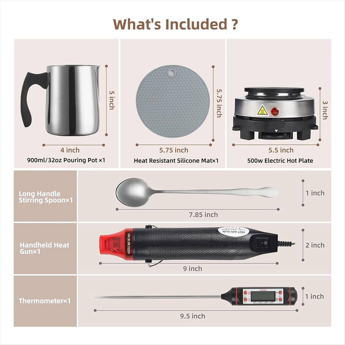 Candle Making Kit For Beginners - Candle Making Kit, for Beginners,900Ml Pouring