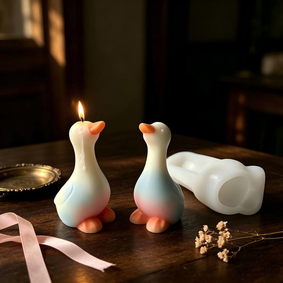 New 3D Duck Silicone Mold, DIY - đánh giá và giá Candle Making Jelly