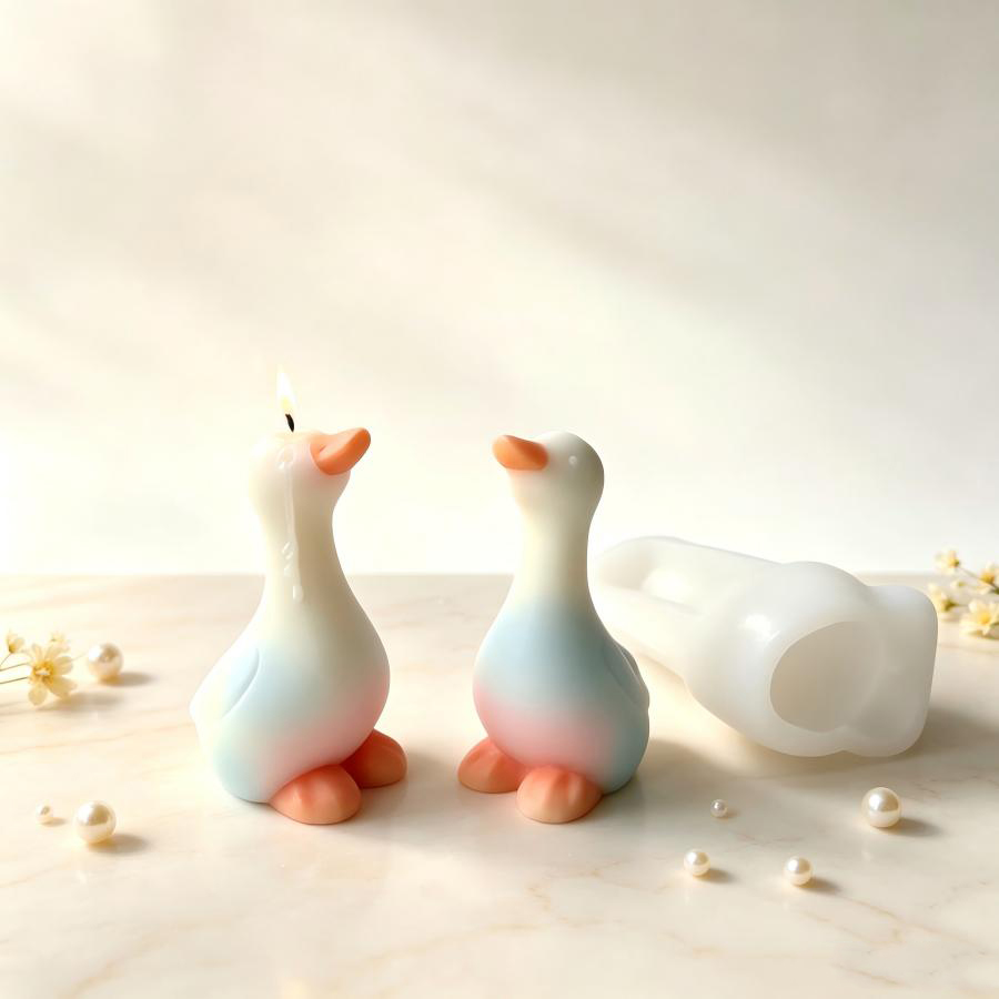 New 3D Duck Silicone Mold, DIY - đánh giá và giá Candle Making Jelly