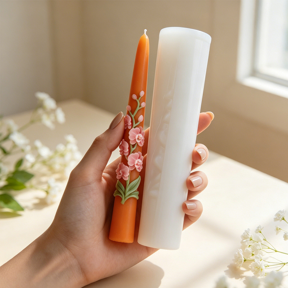 Long Pole Flower Taper Candle  - đánh giá và giá Candle Making Course
