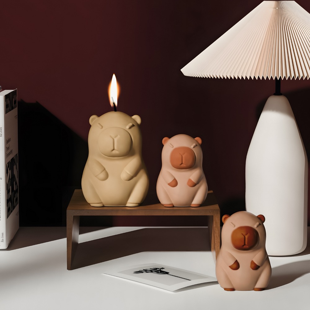 Standing Capybara Scent Candle - đánh giá và giá Candle Making Course