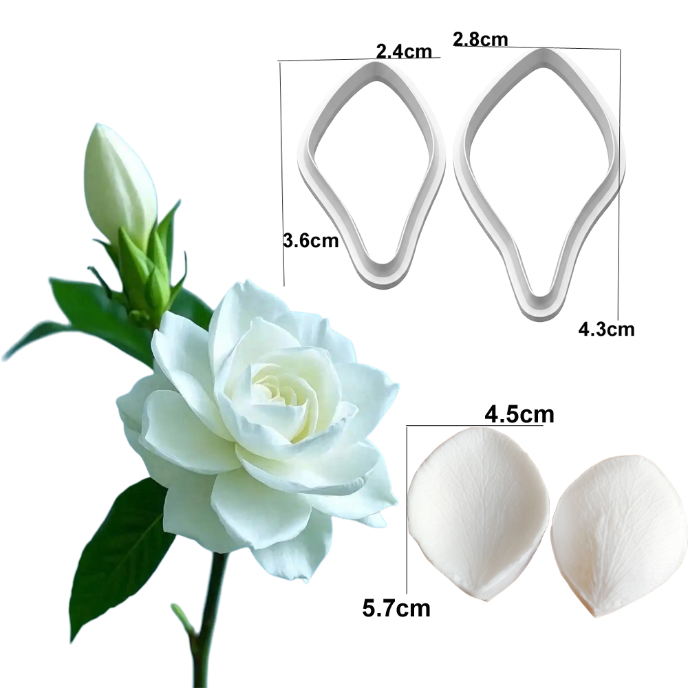 Gardenia Silicone Mold&Cutter  - đánh giá và giá Candle Making Workshop