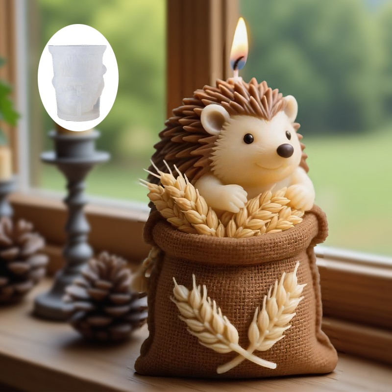 A Cute hedgehog-shaped Candle  - đánh giá và giá Candle Making Temperature