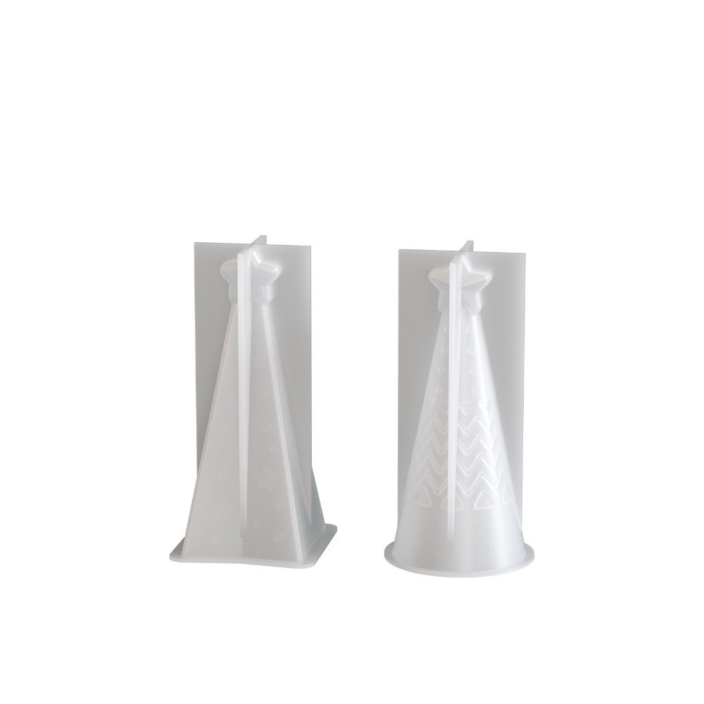 Silicone Christmas Cone Candle - đánh giá và giá Candle Making Kit Xmas