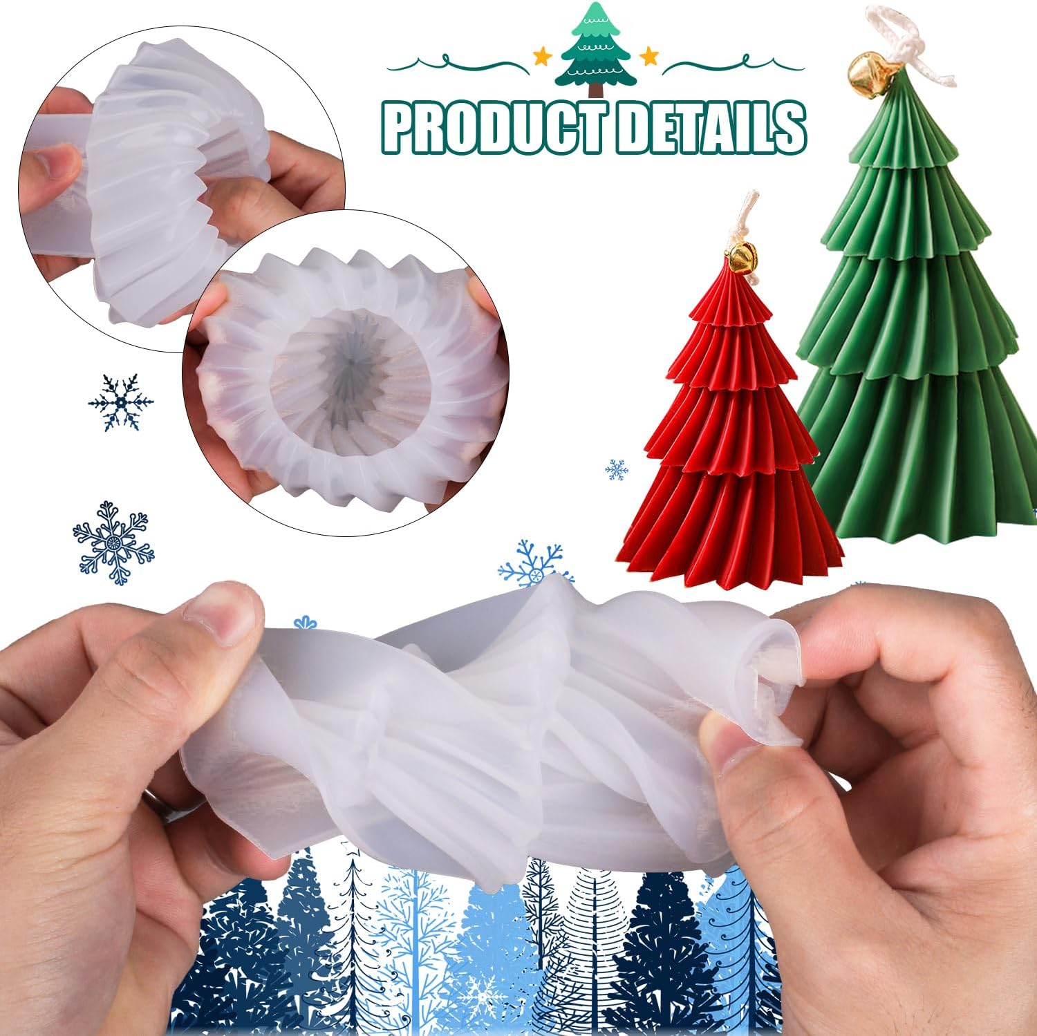 Christmas Tree Silicone Candle - đánh giá và giá Candle Making Kit Xmas