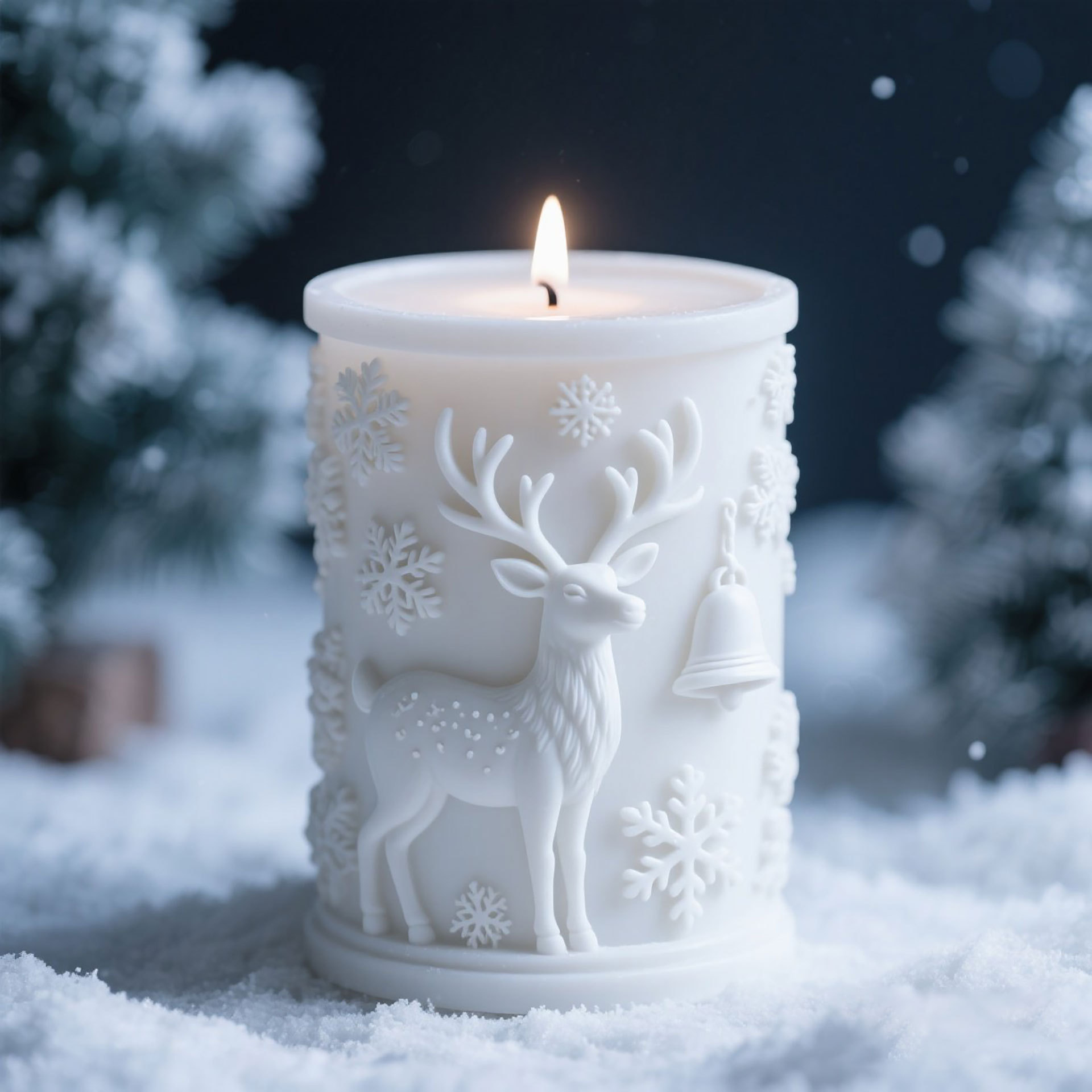 3D Relief Cylinder Christmas S - đánh giá và giá Candle Making Party