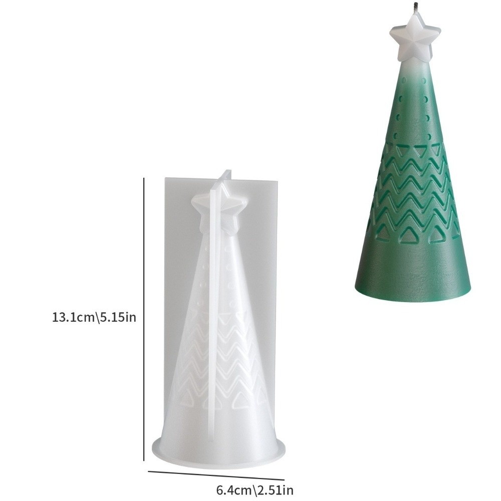 Silicone Christmas Cone Candle - đánh giá và giá Candle Making Kit Xmas