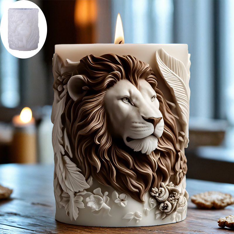 3D Lion Relief Candle Mold - F - đánh giá và giá Candle Making Temperature