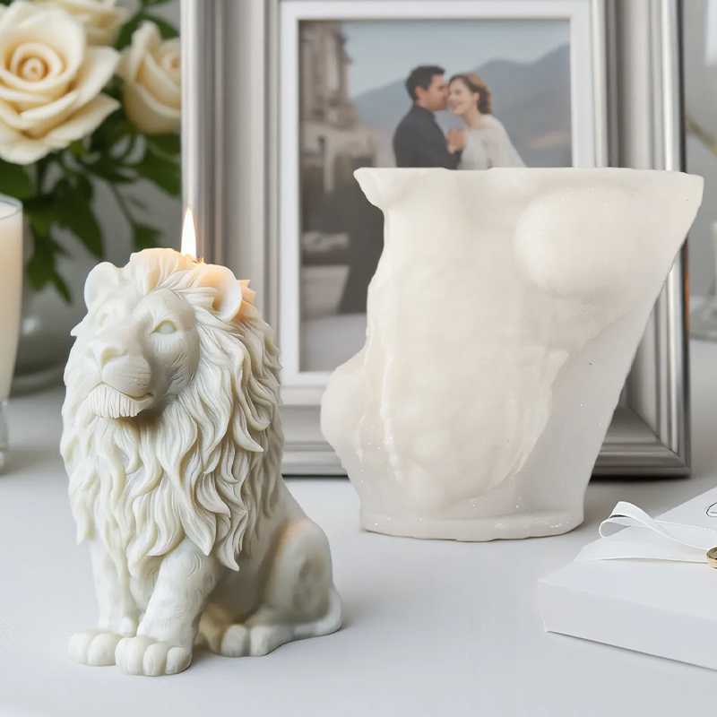 3D Lion Relief Candle Mold - F - đánh giá và giá Candle Making Temperature