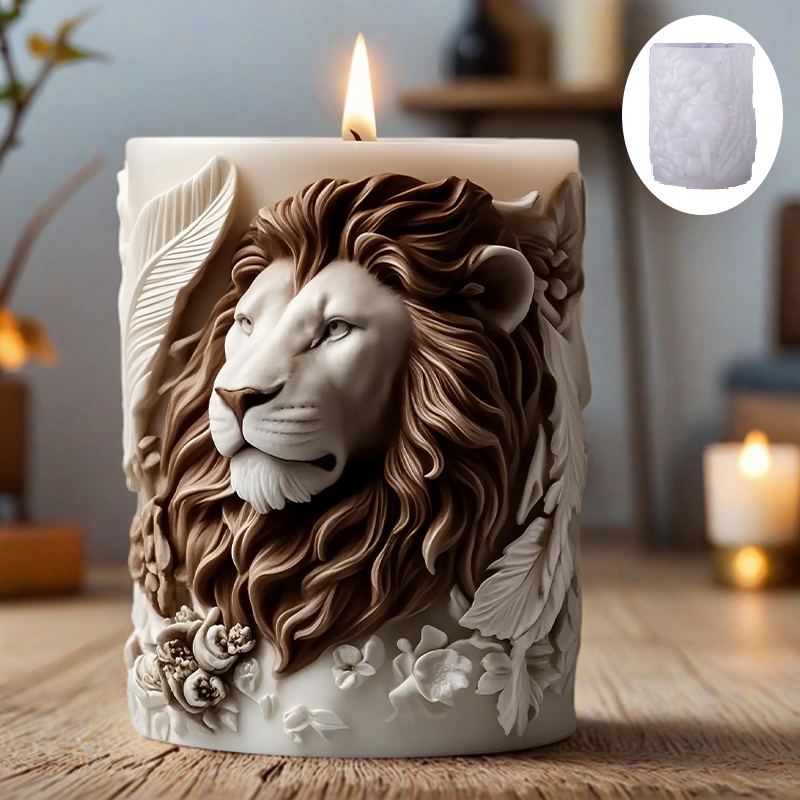 3D Lion Relief Candle Mold - F - đánh giá và giá Candle Making Temperature