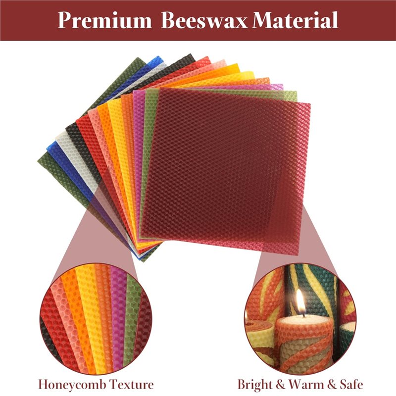 AT21-Bee Swax Sheets(24Pcs), 8 - đánh giá và giá Candle Making Kit Beeswax