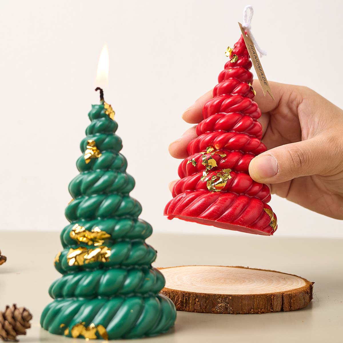 3D Hemps Rope Christmas Tree S - đánh giá và giá Candle Making Kit Xmas