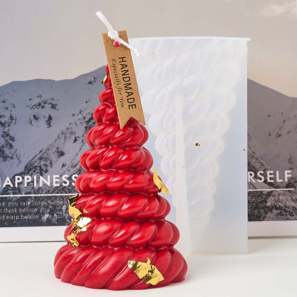 3D Hemps Rope Christmas Tree S - đánh giá và giá Candle Making Kit Xmas