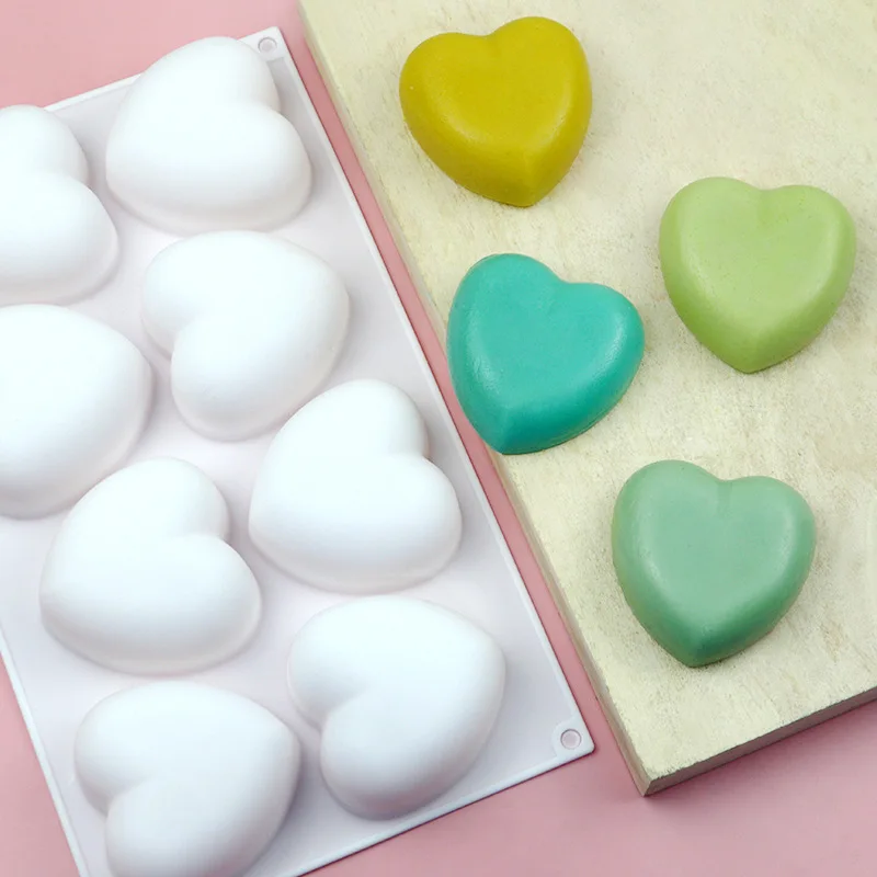 Love Heart Silicone Soap Mold  - đánh giá và giá Candle Making Course