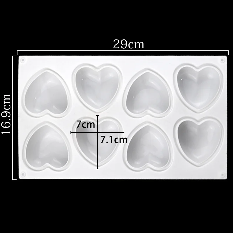 Love Heart Silicone Soap Mold  - đánh giá và giá Candle Making Course