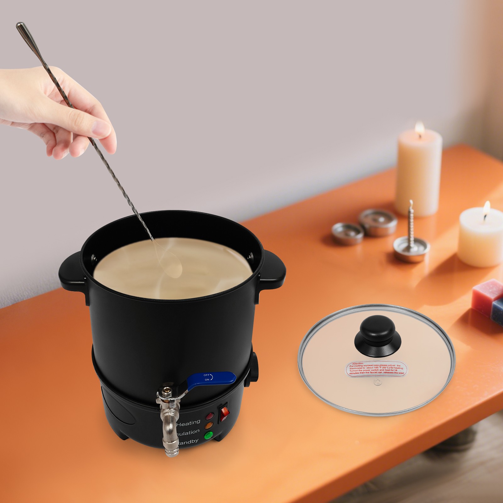 4L Wax Melter for Candle Makin - đánh giá và giá Candle Making Temperature