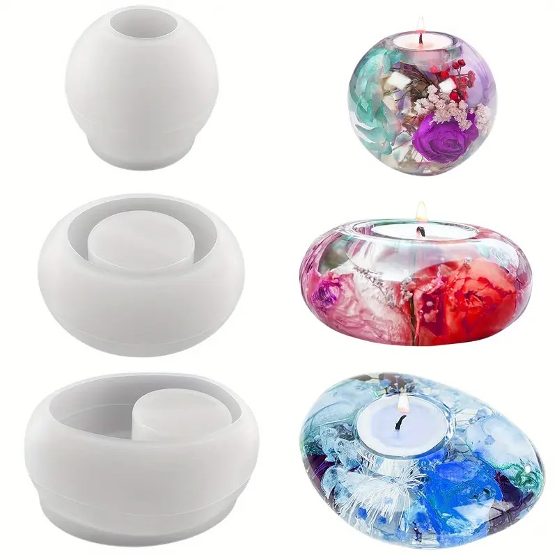 Tealight Candle Holder Resin S - đánh giá và giá Candle Making Party