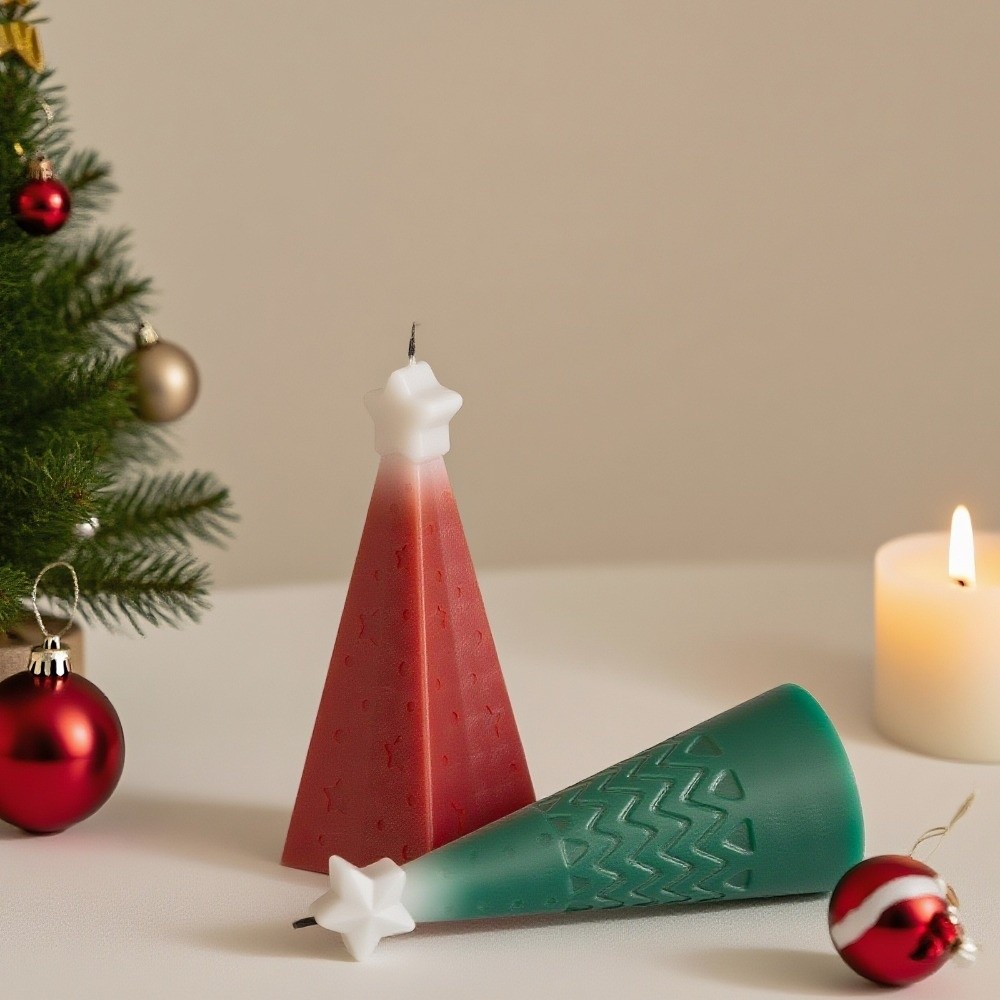 Silicone Christmas Cone Candle - đánh giá và giá Candle Making Kit Xmas