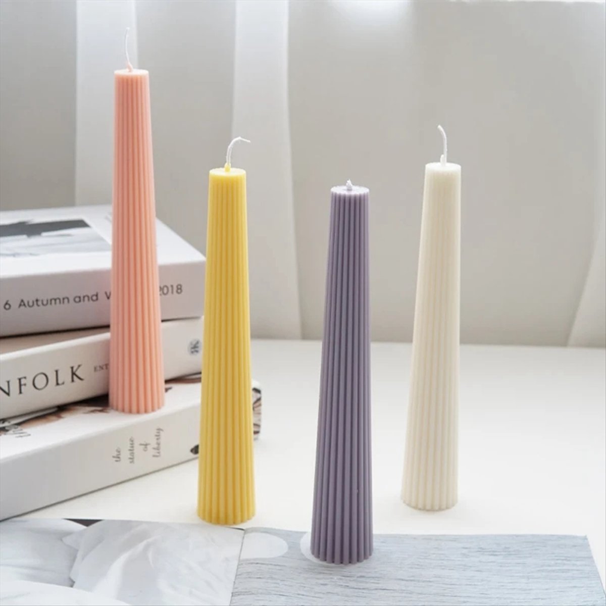 *ABAB Striped Long Pole Column - đánh giá và giá Candle Making Kit Diy