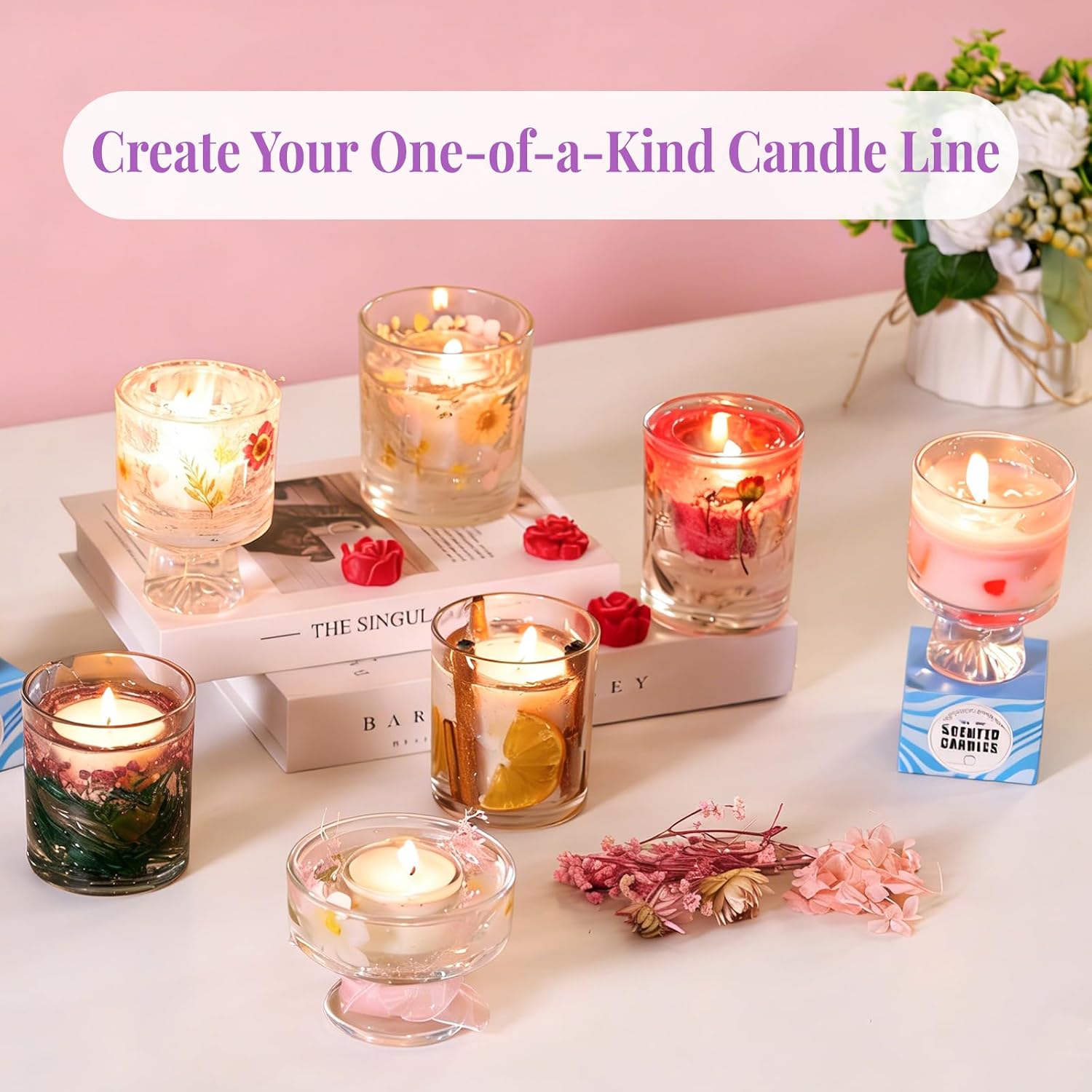 2-in-1 Soy & Jelly Wax DIY Can - đánh giá và giá Candle Making Kit For Beginners
