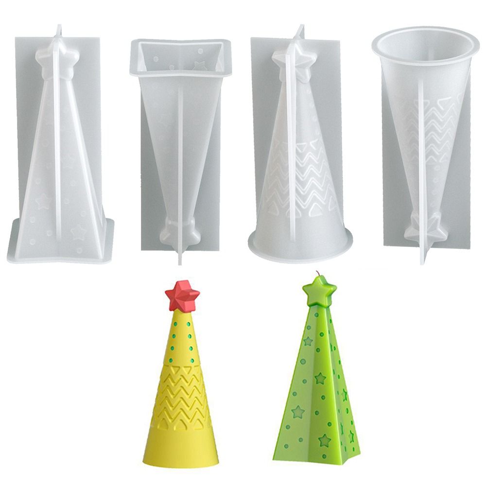 Silicone Christmas Cone Candle - đánh giá và giá Candle Making Kit Xmas