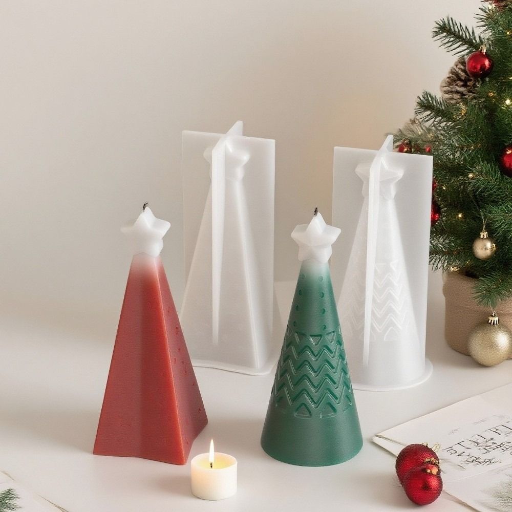 Silicone Christmas Cone Candle - đánh giá và giá Candle Making Kit Xmas