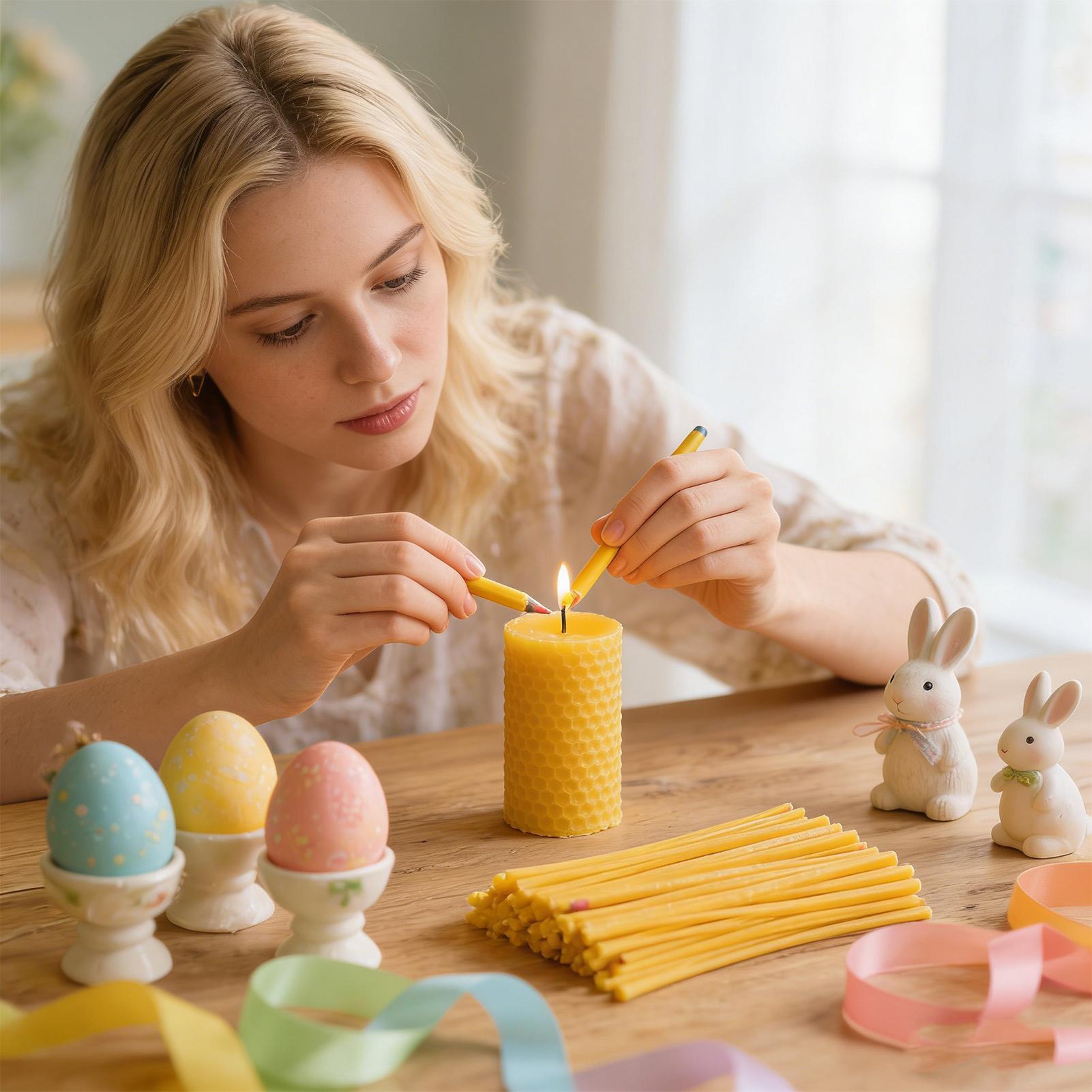 Egg Decorating Beeswax Sticks  - đánh giá và giá Candle Making Kit Diy