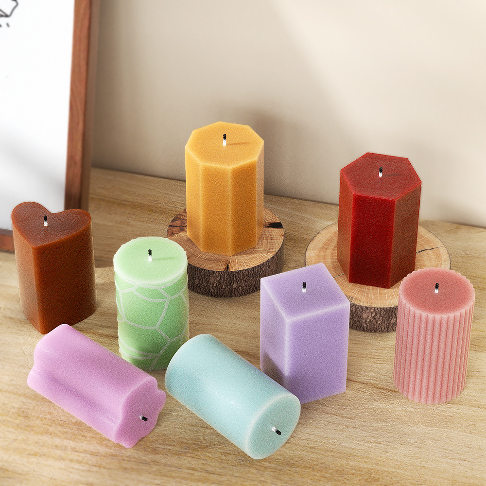 Geometry Column Silicone Mold  - đánh giá và giá Candle Making Party