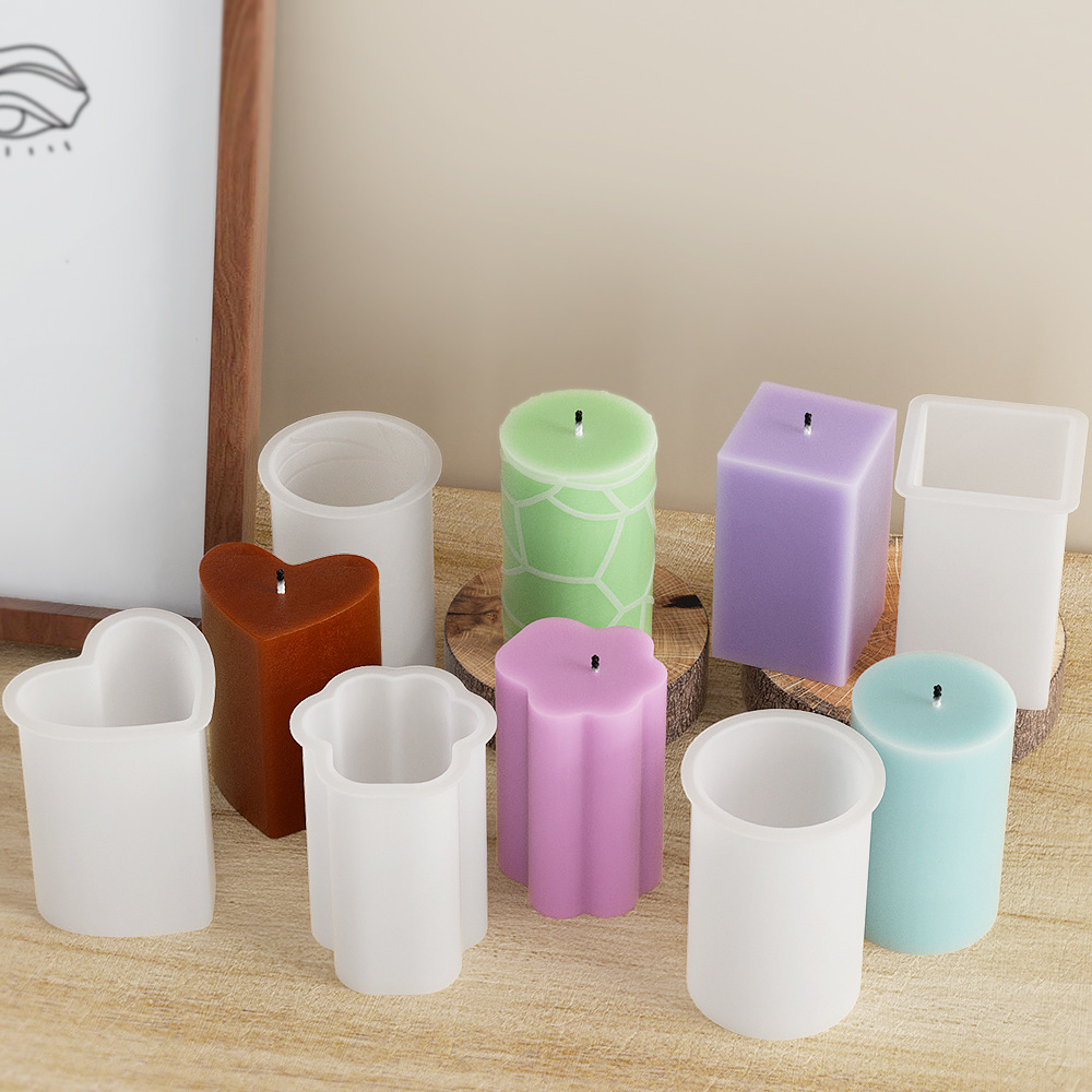 Geometry Column Silicone Mold  - đánh giá và giá Candle Making Party