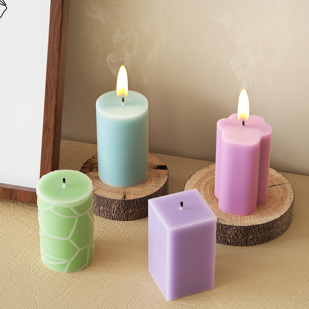 Geometry Column Silicone Mold  - đánh giá và giá Candle Making Party