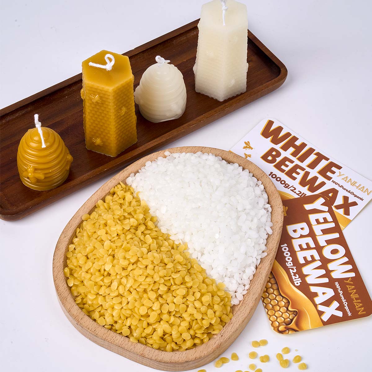 1000g Pure Natural Granular Wh - đánh giá và giá Candle Making Kit Beeswax