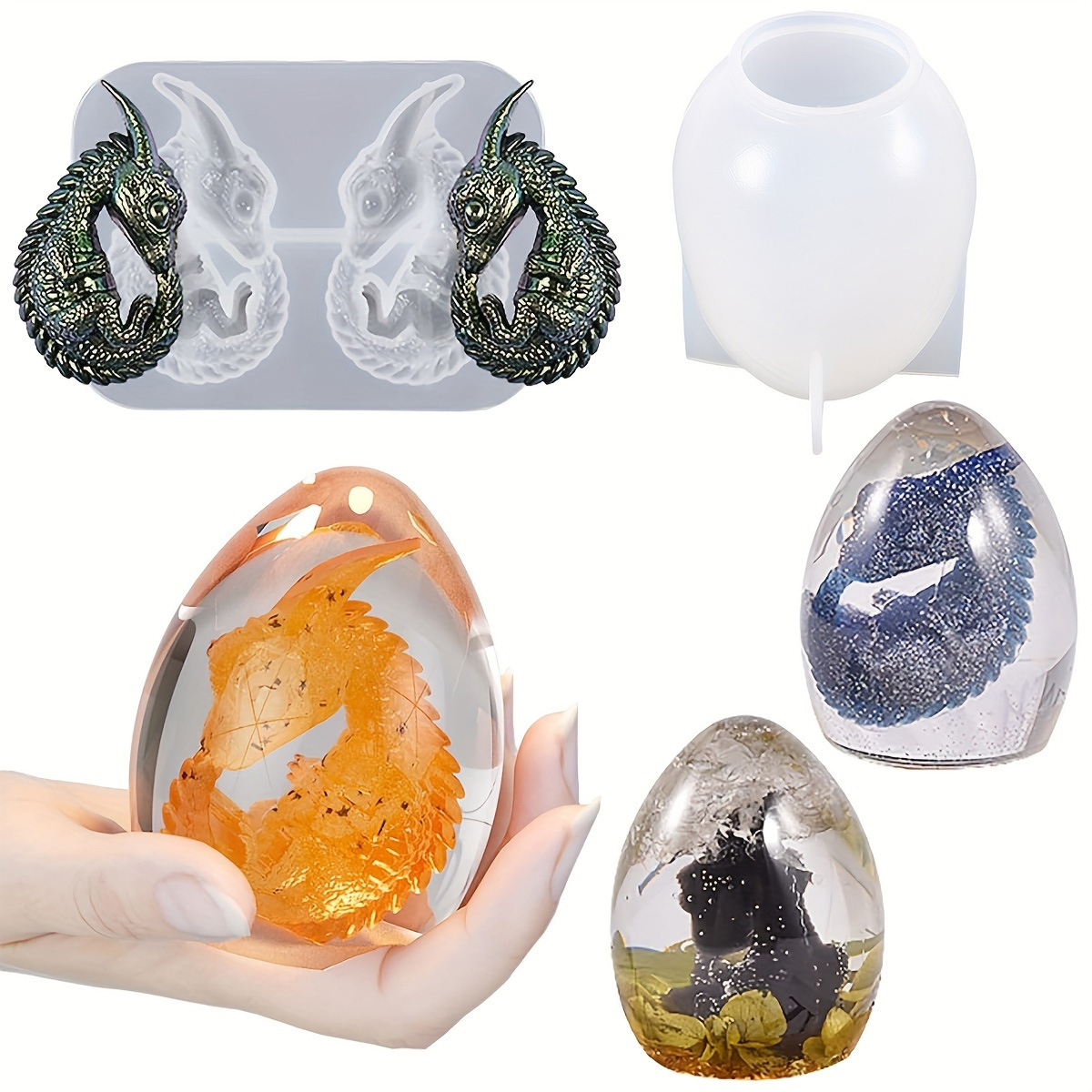Silicone Dragon Egg Molds, 2-P - đánh giá và giá Candle Making Kit Diy