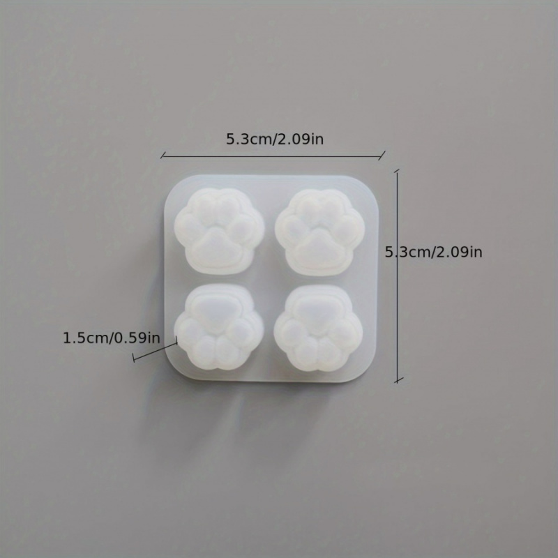 1Cat Paw Pattern Silicone Mold - đánh giá và giá Candle Making Kit Diy