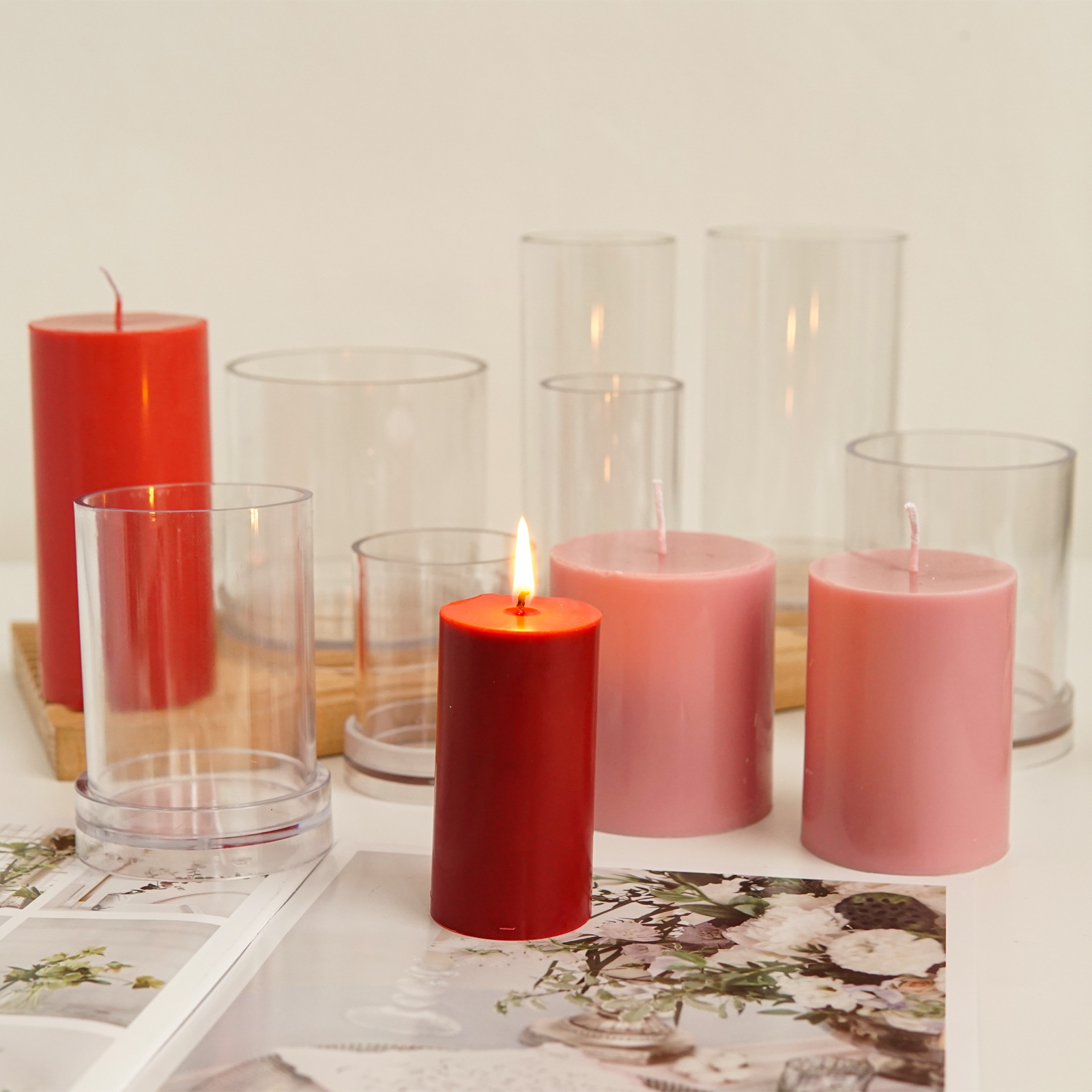 Khác Nhau 3D Hình Trụ Xông Khu - đánh giá và giá Candle Making Kit Diy