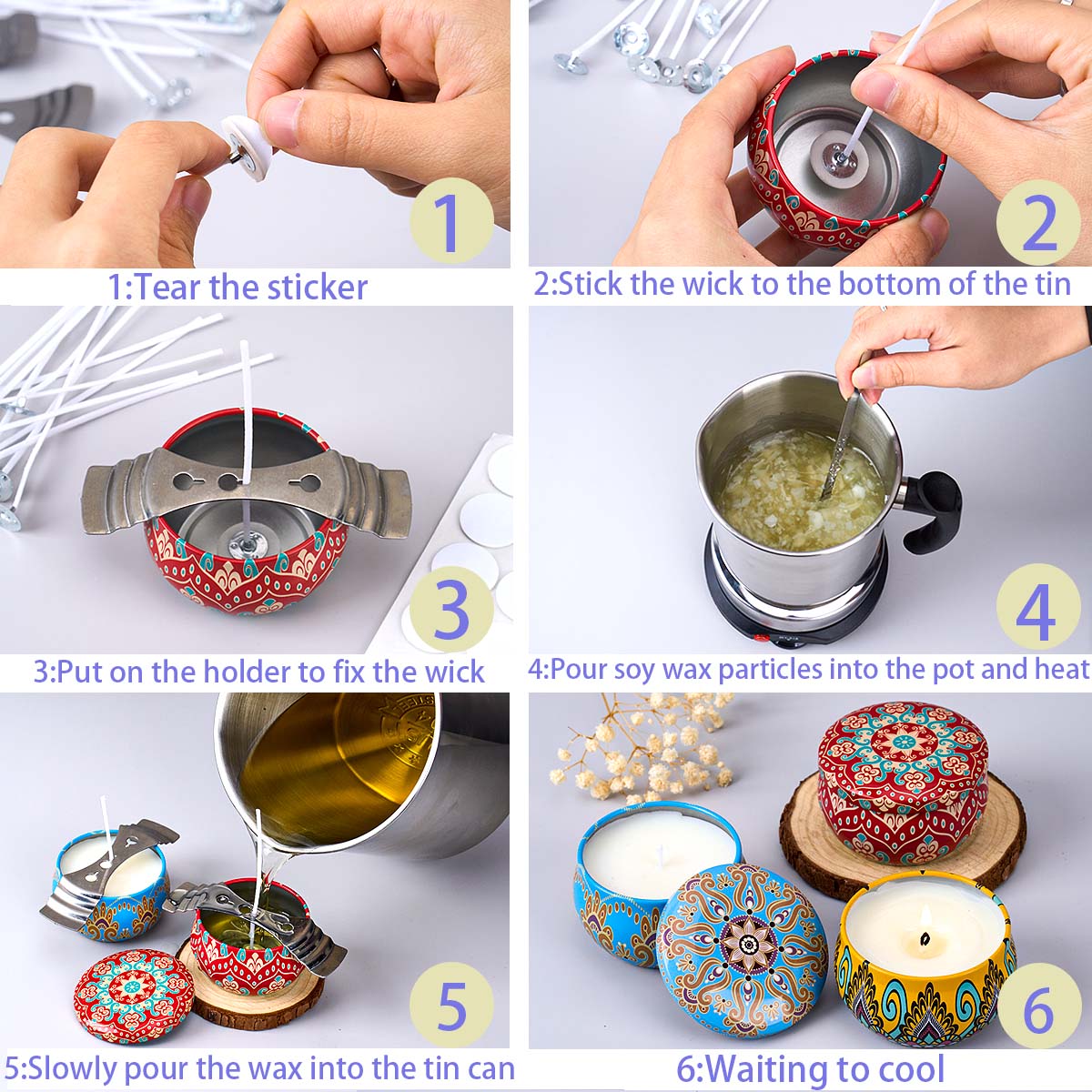 DIY Scented Candle Making Tool - đánh giá và giá Candle Making Wicks
