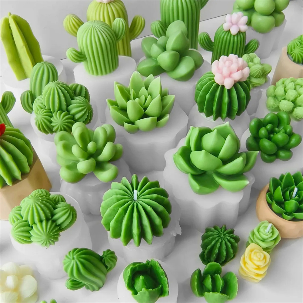6pcs Succulent Silicone Candle - đánh giá và giá Candle Making Tips