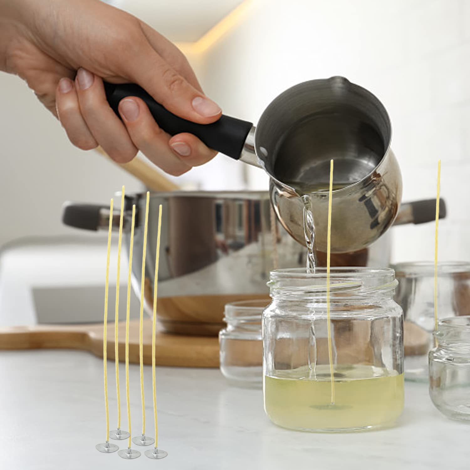 100Pcs Beeswax Candle Wicks 9- - đánh giá và giá Candle Making Kit Beeswax