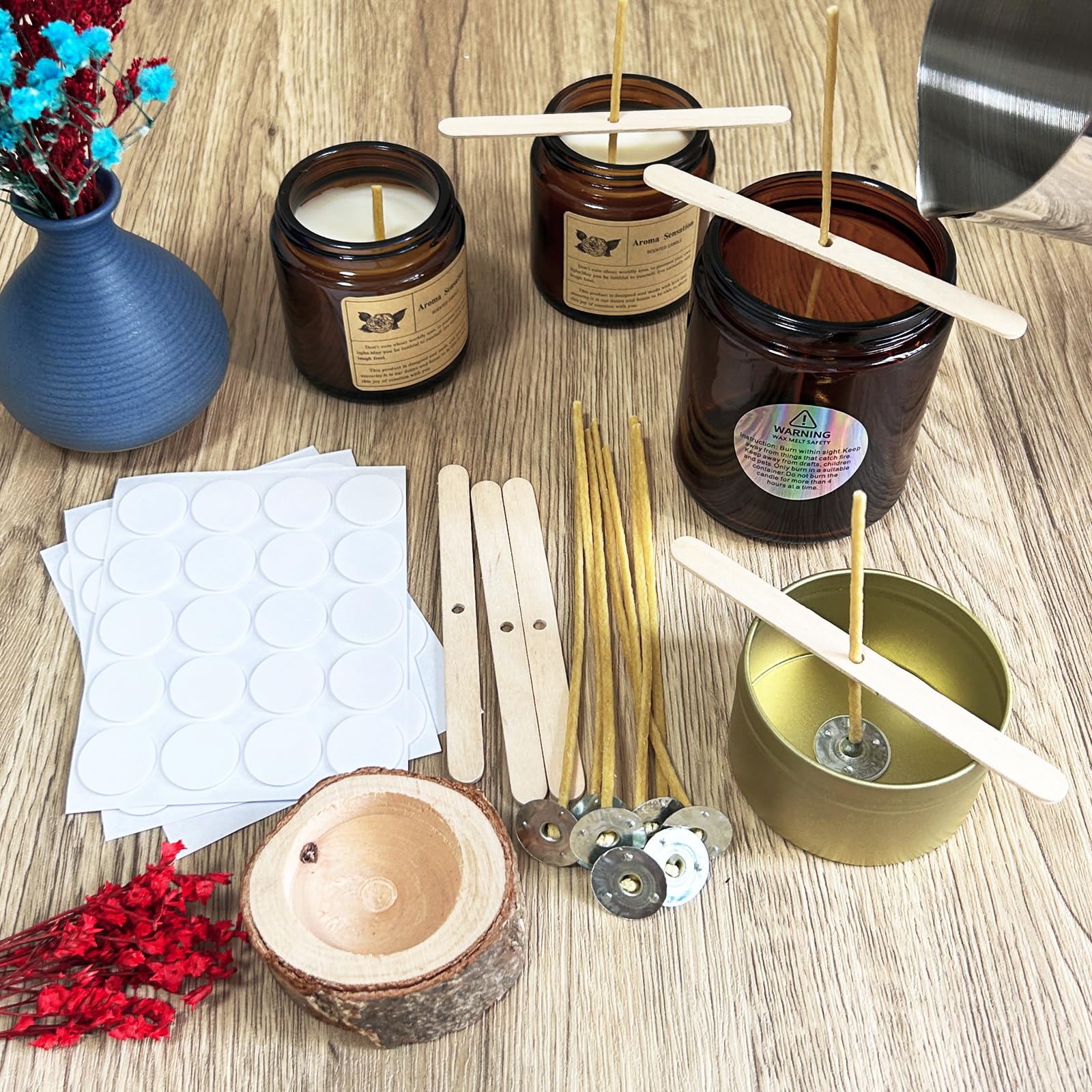 100Pcs Beeswax Candle Wicks 9- - đánh giá và giá Candle Making Kit Beeswax