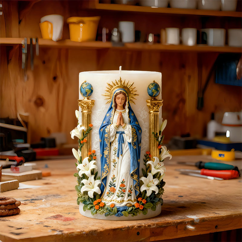 Virgin Mary Lily Religious Sty - đánh giá và giá Candle Making Workshop