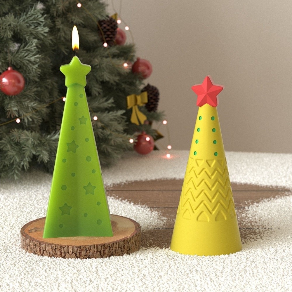 Silicone Christmas Cone Candle - đánh giá và giá Candle Making Kit Xmas