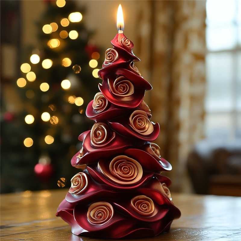 3D Christmas Tree Candle Silic - đánh giá và giá Candle Making Party
