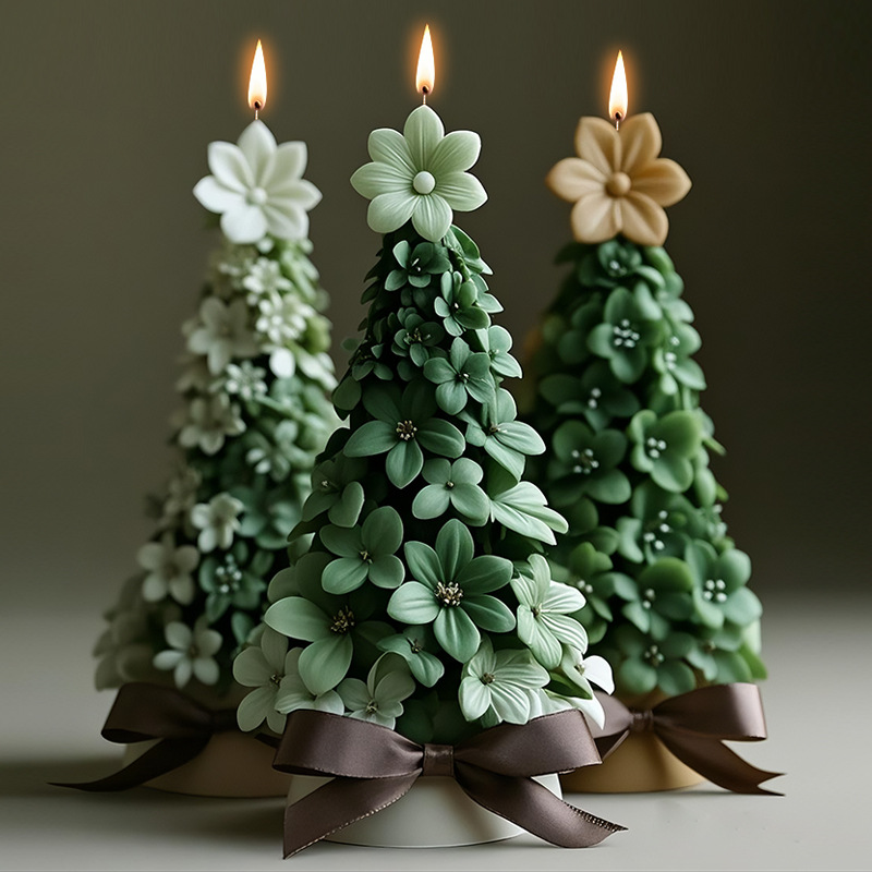 3D Christmas Tree Candle Silic - đánh giá và giá Candle Making Party
